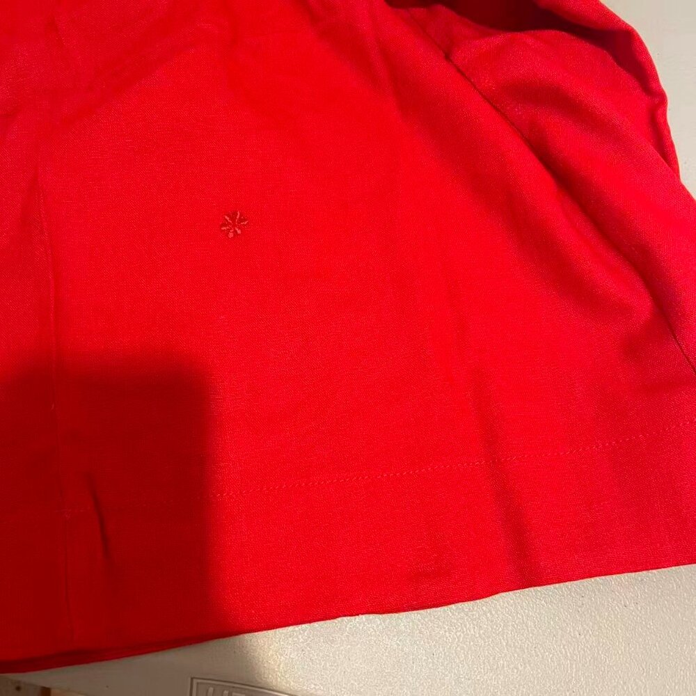 NWOT Farm Rio Linen Blend Sleeveless Halter Wide Leg Jumpsuit Sz XL Red - Picture 16 of 16